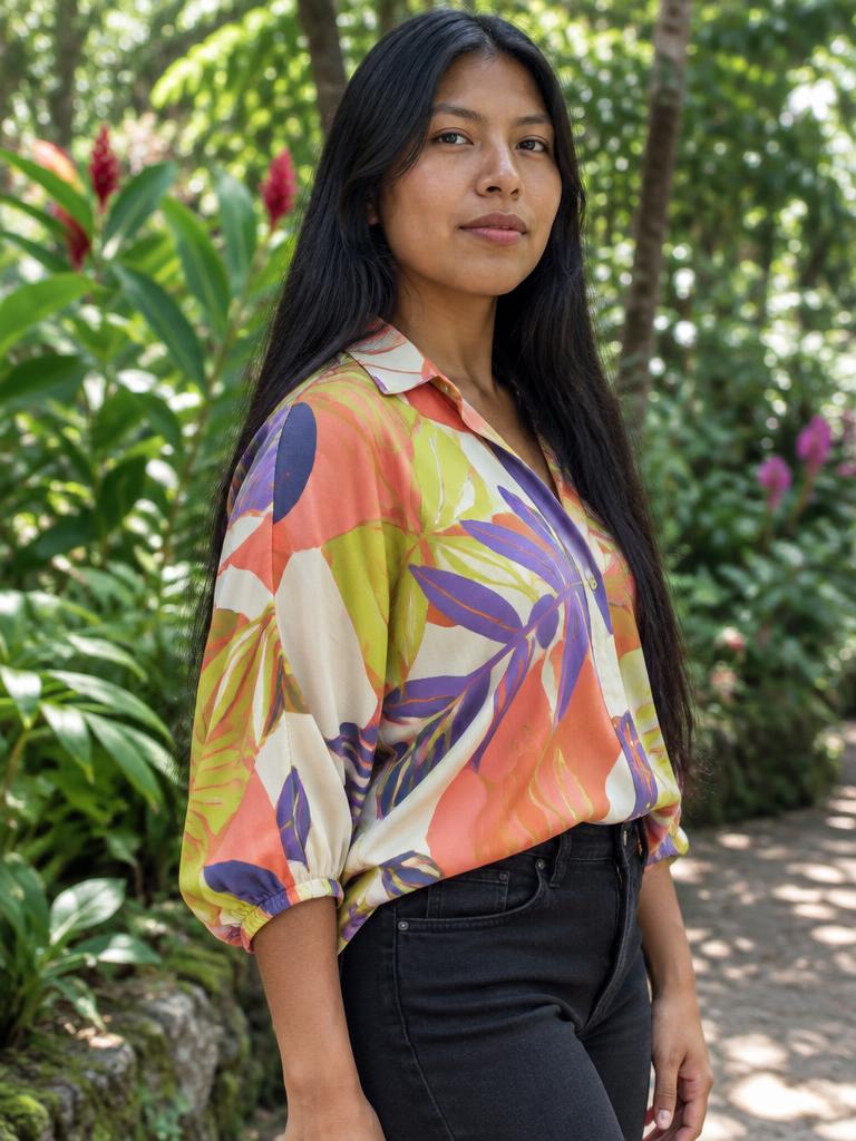 Camisa Estampa Abstrata